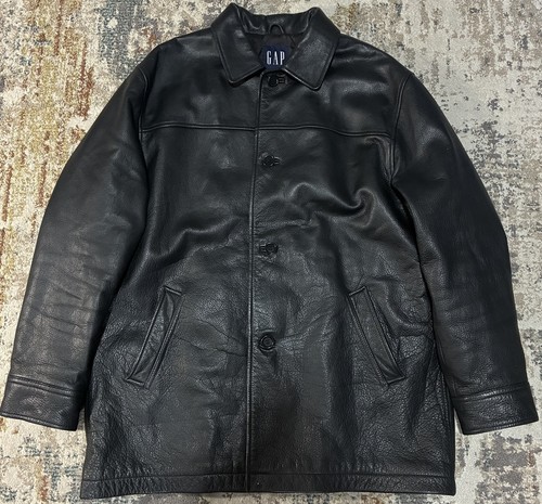 Giacca pelle vintage - gap, uomo
