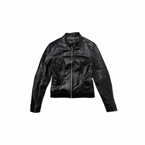 Giacca biker pelle vintage