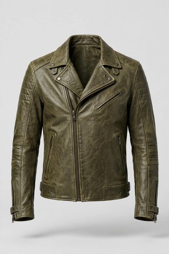 Men olive green genuine - men's,
