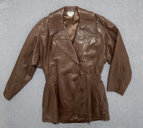 Giacca cappotto pelle vintage