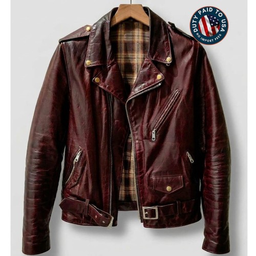 Giacca moto uomo pelle