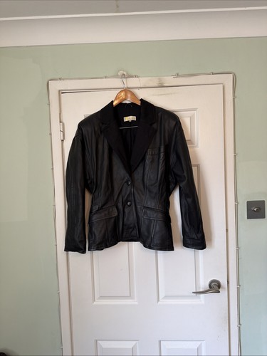 Giacca vintage pelle alloro - pelle,