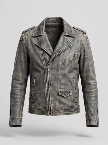Men grey genuine leather - men's,