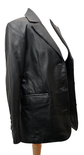 Giacca vintage pelle nera - vintage,