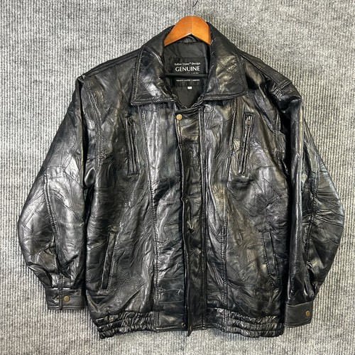 Giacca pelle vintage uomo - , xl