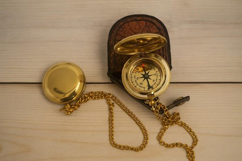 Bussola ottone vintage