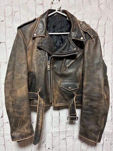 Giacca pelle moto doppiopista