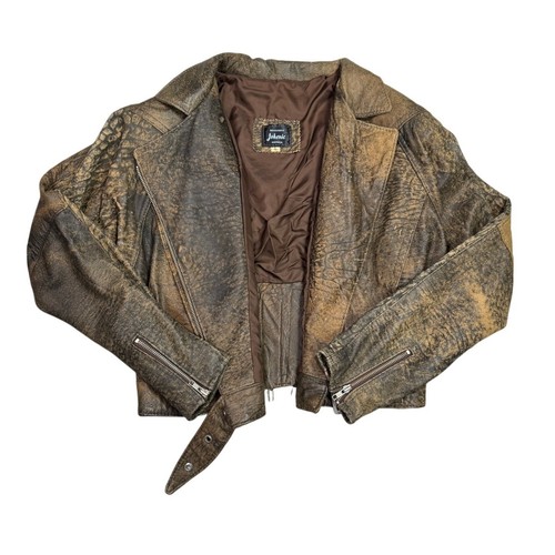 Johenic giacca pelle vintage - johenic,