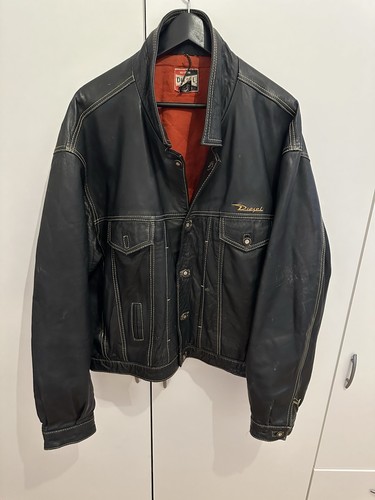 Diesel giacca pelle leather - pelle,